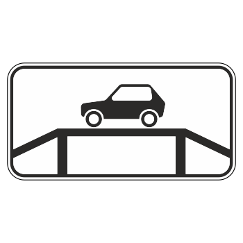 Дорожный знак 8.10 «место для осмотра автомобилей»
